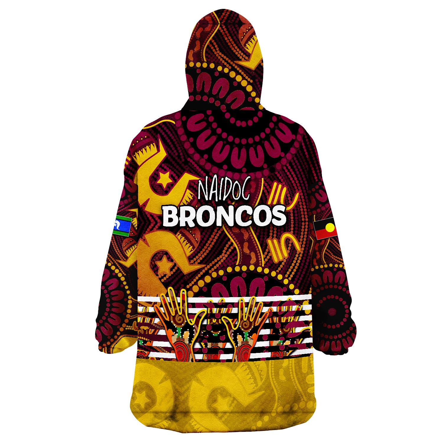 Broncos NAIDOC Wearable Blanket Hoodie - Vibe Hoodie Shop