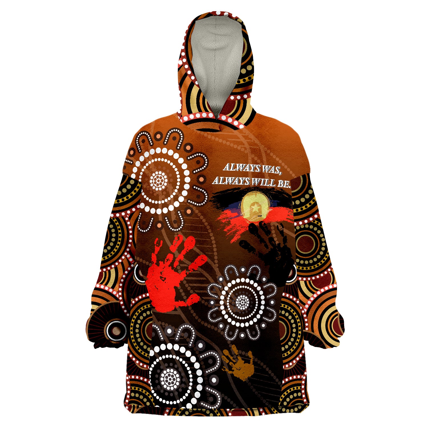 Australia Aboriginal NAIDOC Heal Country 2021 Wearable Blanket Hoodie - Vibe Hoodie Shop