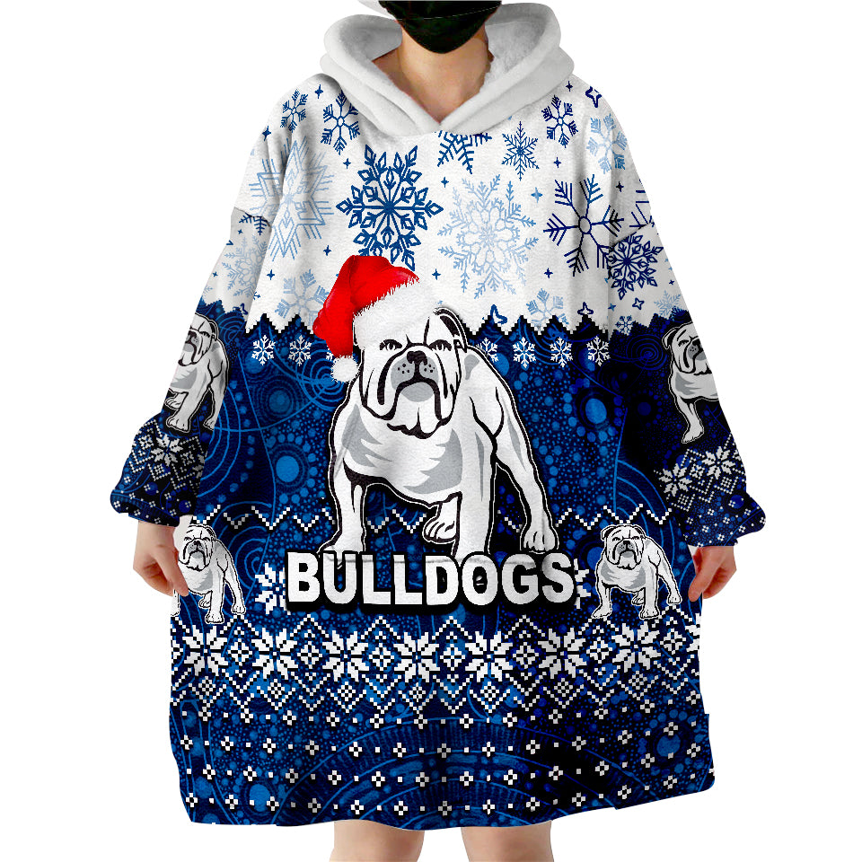 Bulldogs Rugby Christmas 2022 Wearable Blanket Hoodie - Vibe Hoodie Shop