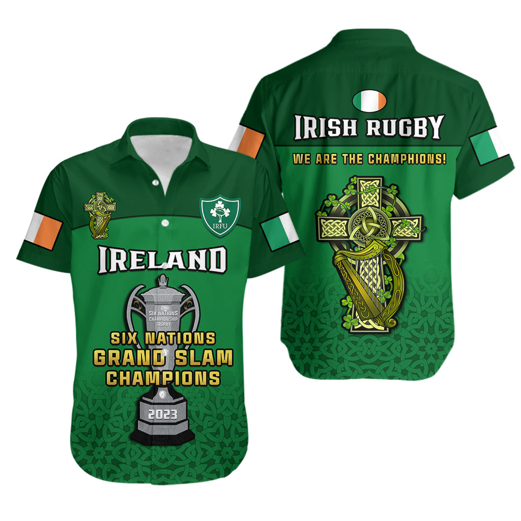 Ireland Rugby 2023 Champions Six Nations Irish Proud Hawaiian Shirt - Vibe Hoodie Shop