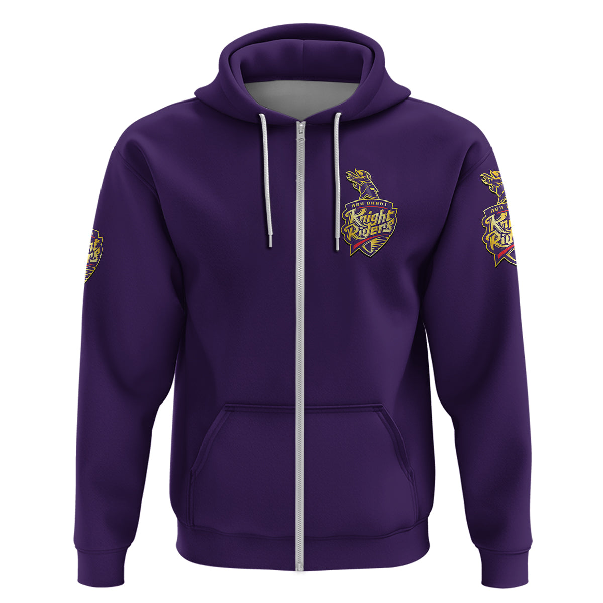 (Custom Personalised) Abu Dhabi Knight Riders ILT20 ADKR Cricket Simplified Vibes - Purple Hoodie LT8 - Vibe Hoodie Shop