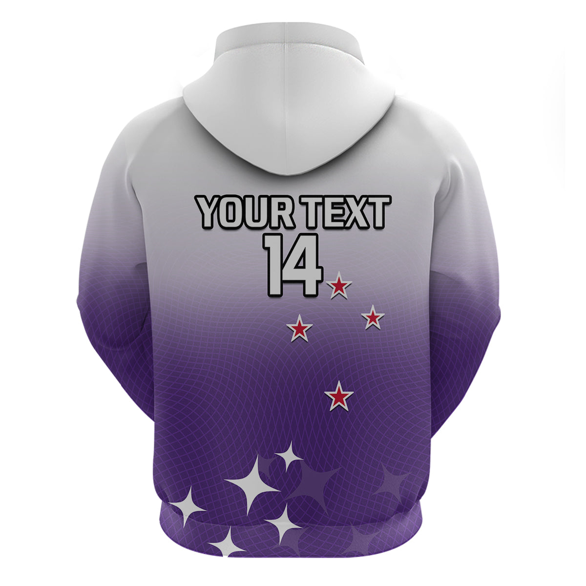 (Custom Text And Number) Aotearoa Northern Stars Netball Sporty Style Hoodie - Vibe Hoodie Shop
