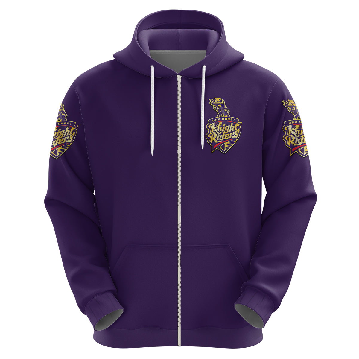 (Custom Personalised) Abu Dhabi Knight Riders ILT20 ADKR Cricket Simplified Vibes - Purple Hoodie LT8 - Vibe Hoodie Shop