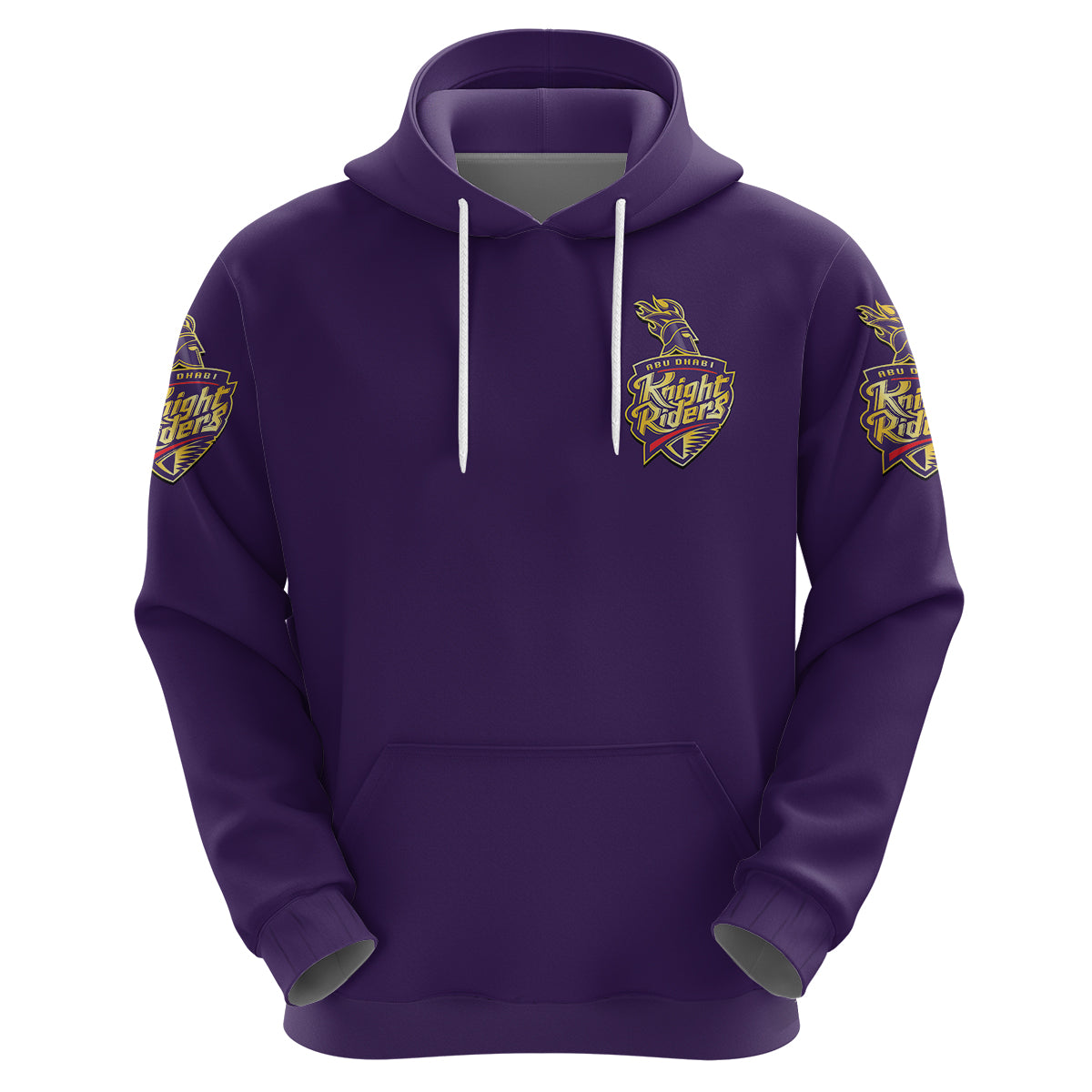 (Custom Personalised) Abu Dhabi Knight Riders ILT20 ADKR Cricket Simplified Vibes - Purple Hoodie LT8 - Vibe Hoodie Shop
