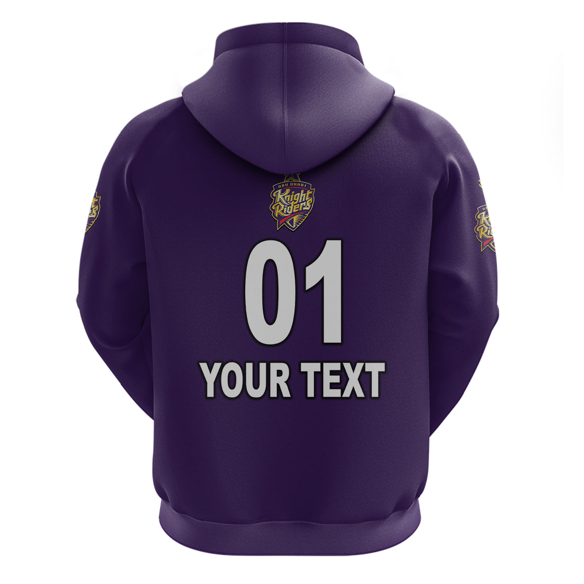 (Custom Personalised) Abu Dhabi Knight Riders ILT20 ADKR Cricket Simplified Vibes - Purple Hoodie LT8 - Vibe Hoodie Shop