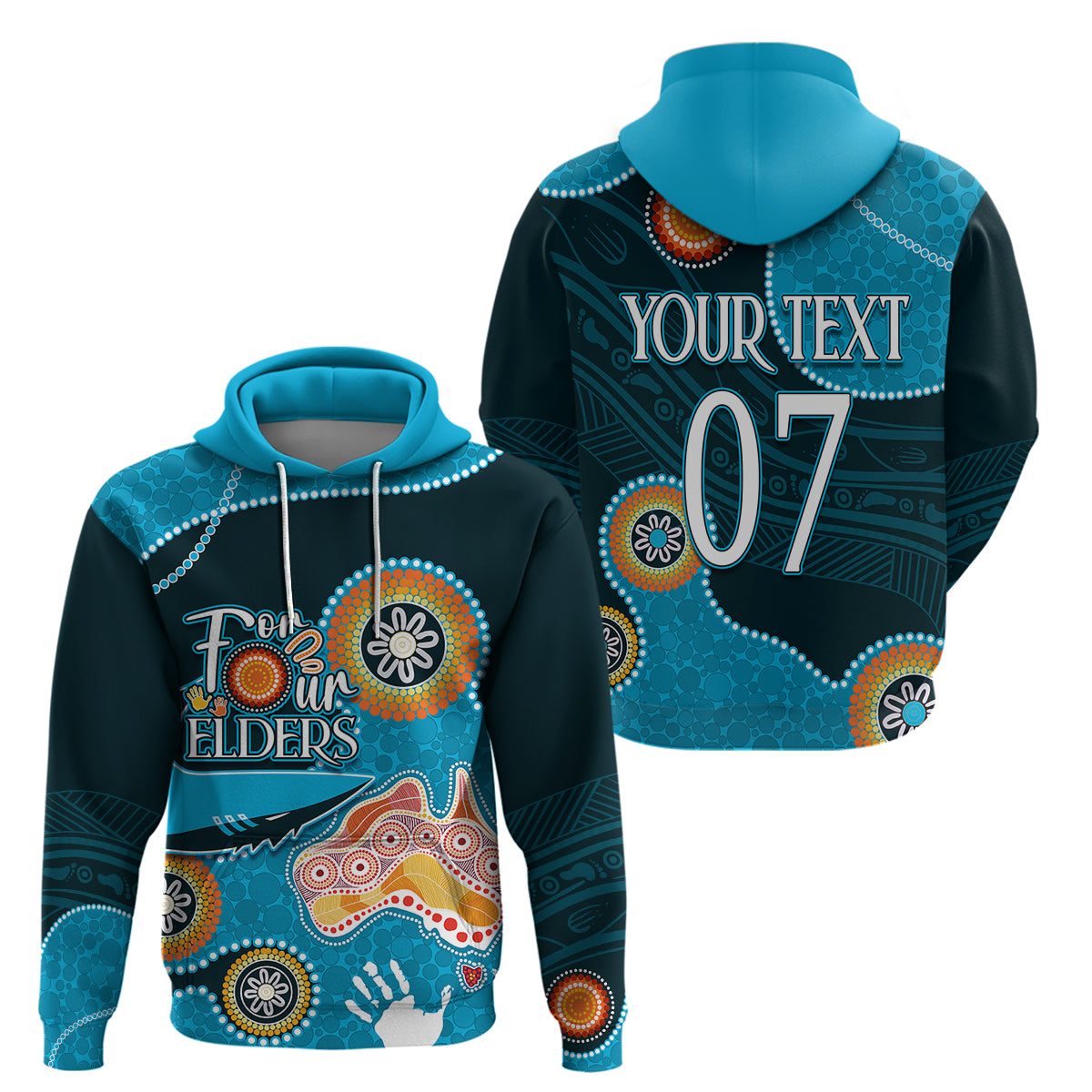 Personalised NAIDOC Week 2023 NRL Sharks For Our Elders Hoodie LT7 - Vibe Hoodie Shop