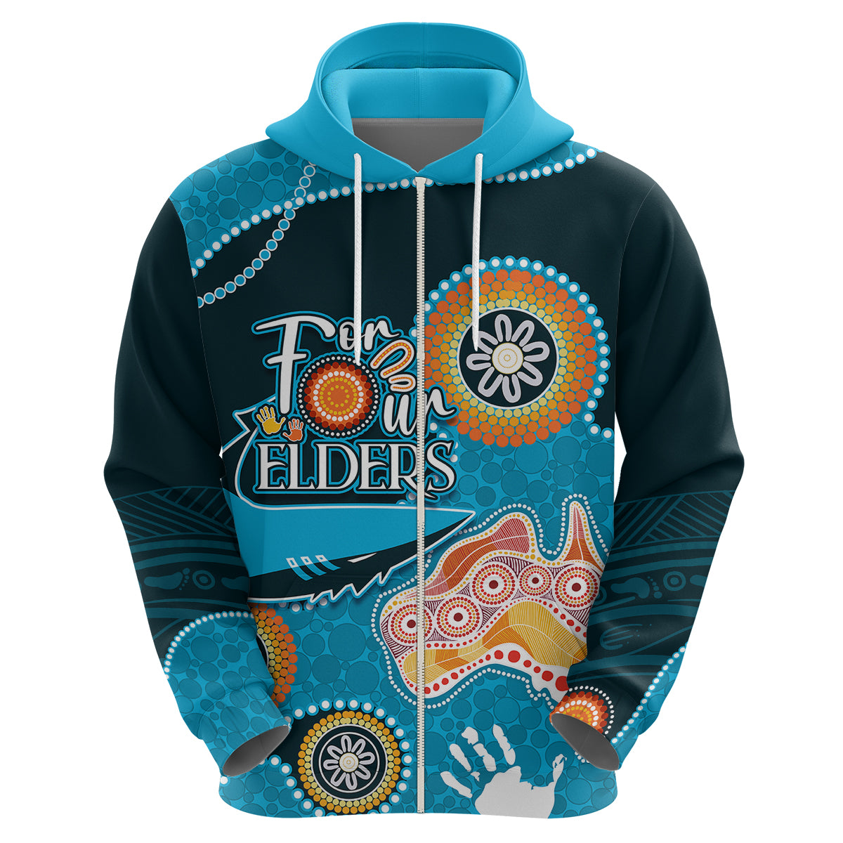 Personalised NAIDOC Week 2023 NRL Sharks For Our Elders Hoodie LT7 - Vibe Hoodie Shop