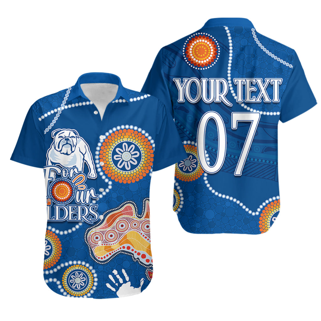 Personalised NAIDOC Week 2023 NRL Bulldogs For Our Elders Hawaiian Shirt - Vibe Hoodie Shop