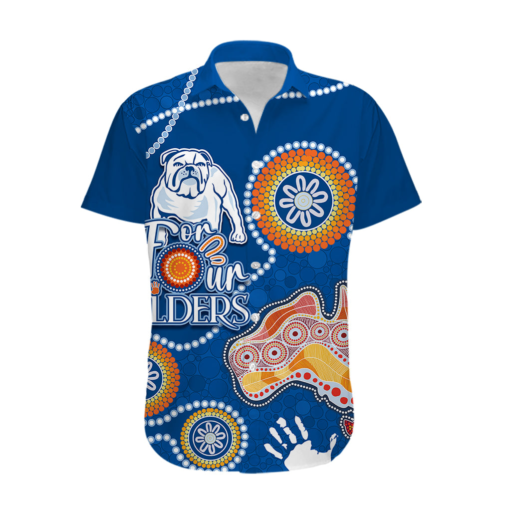 Personalised NAIDOC Week 2023 NRL Bulldogs For Our Elders Hawaiian Shirt - Vibe Hoodie Shop