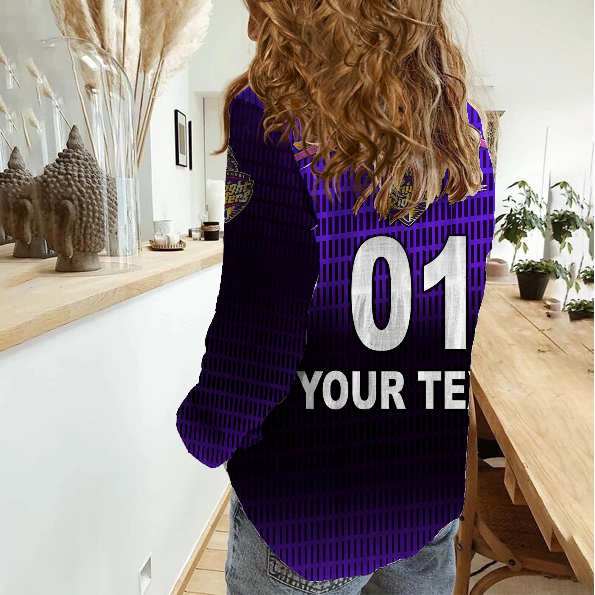 (Custom Personalised) Abu Dhabi Knight Riders ILT20 ADKR Cricket Simple Style Women Casual Shirt - Vibe Hoodie Shop