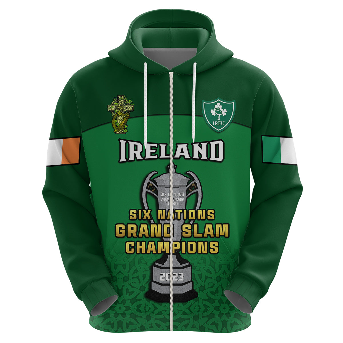Ireland Rugby 2023 Champions Six Nations Irish Proud Hoodie - Vibe Hoodie Shop