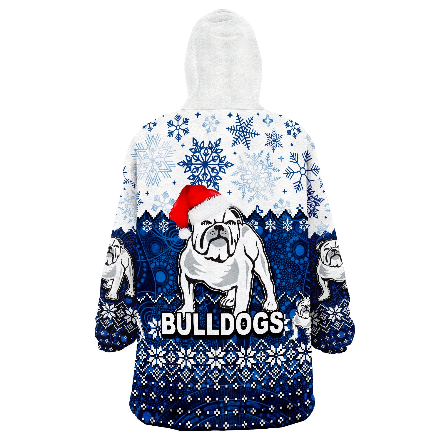 Bulldogs Rugby Christmas 2022 Wearable Blanket Hoodie - Vibe Hoodie Shop