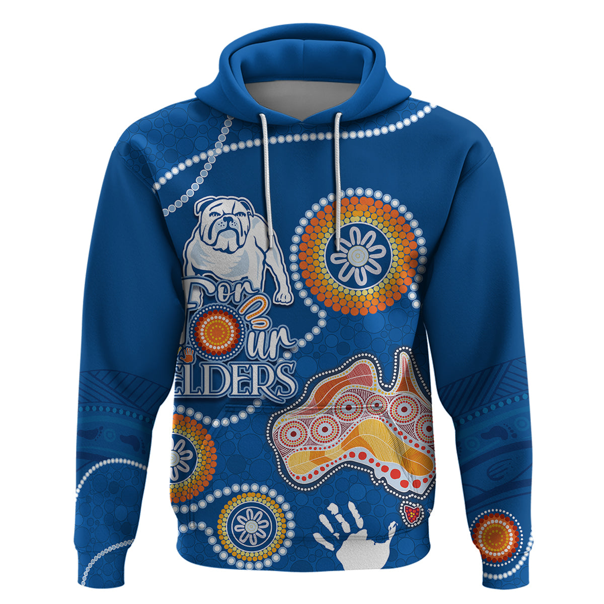 Personalised NAIDOC Week 2023 NRL Bulldogs For Our Elders Hoodie LT7 - Vibe Hoodie Shop