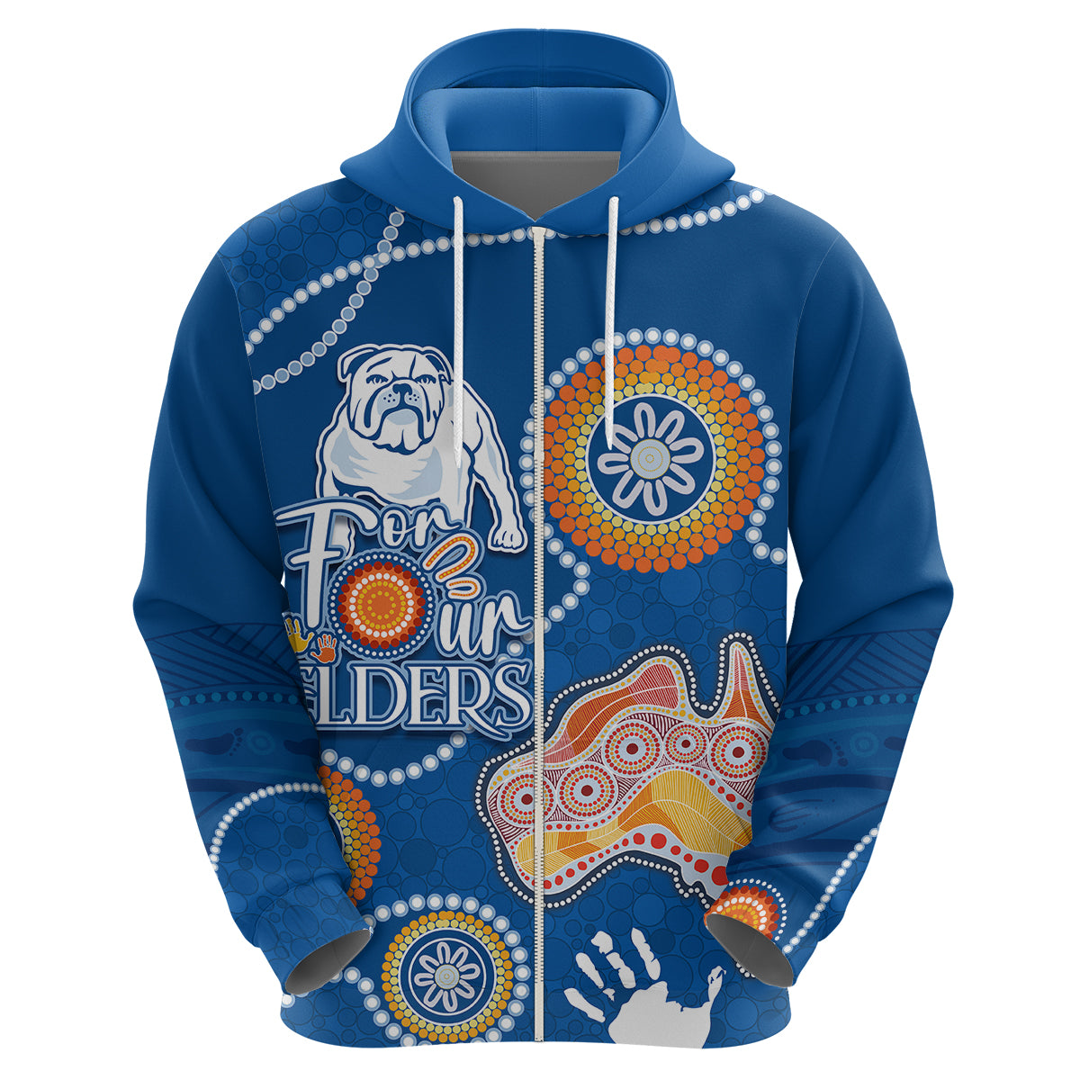Personalised NAIDOC Week 2023 NRL Bulldogs For Our Elders Hoodie LT7 - Vibe Hoodie Shop