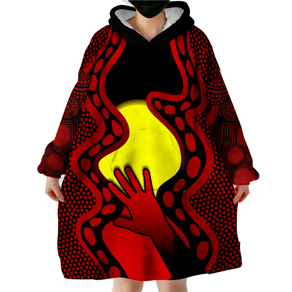 (Custom Personalised) Aboriginal Australians Simple But Significant Wearable Blanket Hoodie - Vibe Hoodie Shop