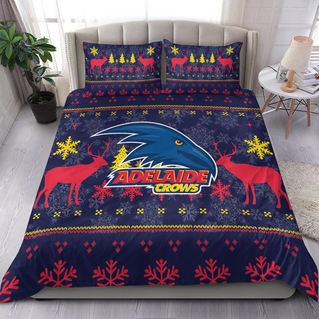 Adelaide Crows Bedding Set - Christmas Ugly Style - - Vibe Hoodie Shop