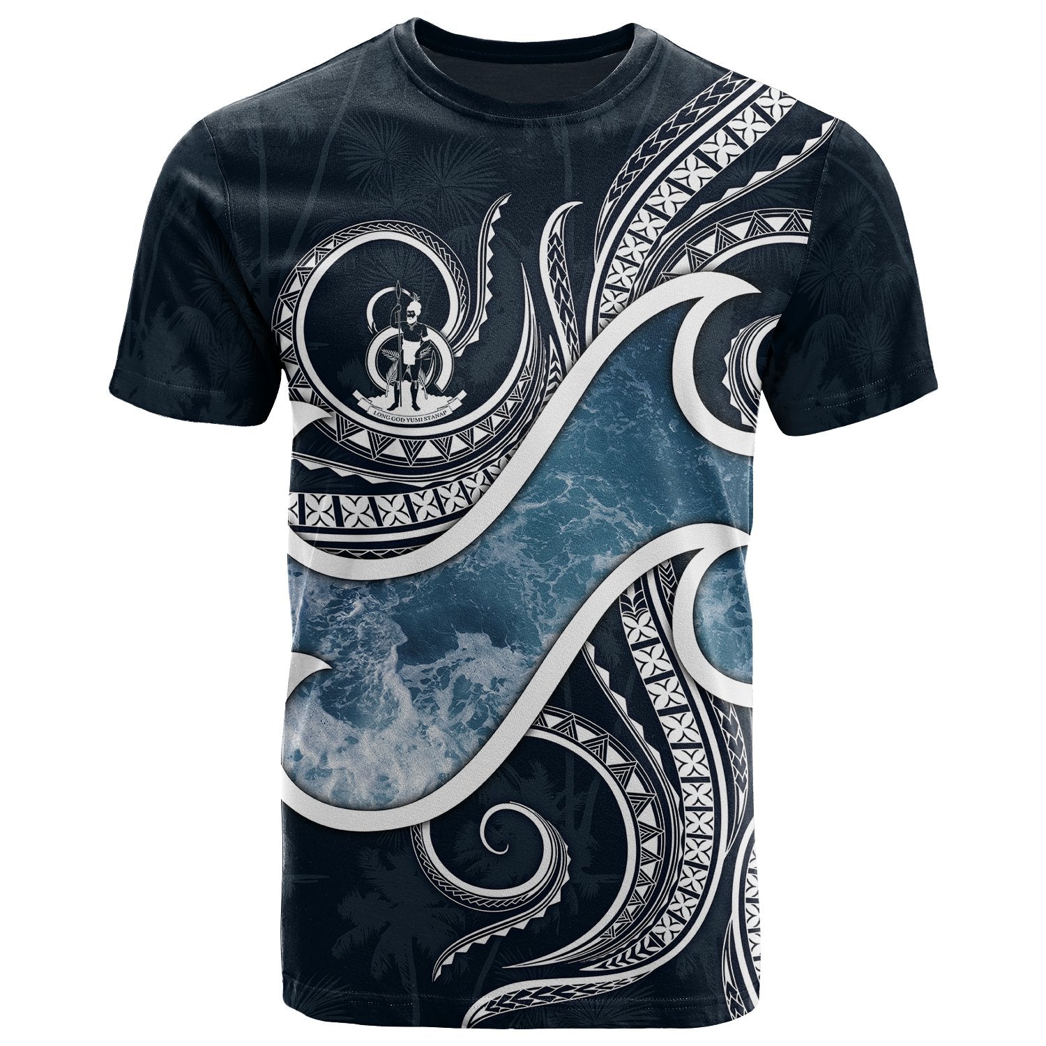 Vanuatu Polynesian T shirt - Ocean Style - Vibe Hoodie Shop
