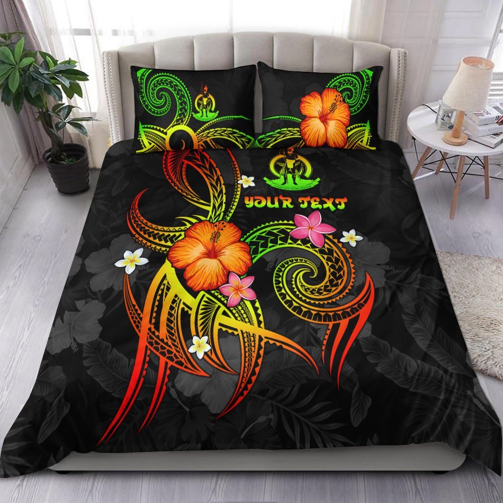 Vanuatu Polynesian Personalised Bedding Set - Legend of Vanuatu (Reggae) - Vibe Hoodie Shop
