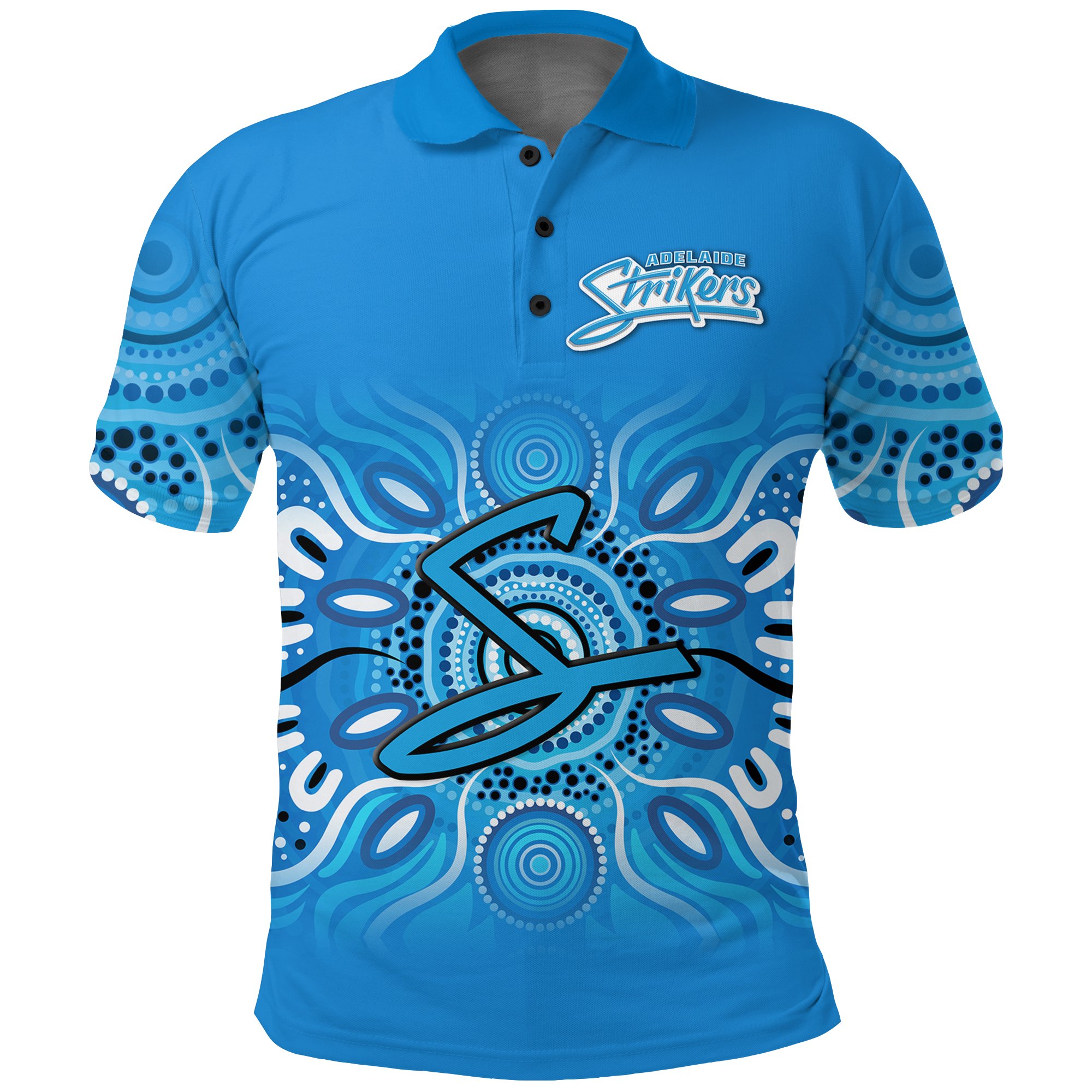 Adelaide Strikers Aboriginal Cricket 2022 Polo Shirt - - Vibe Hoodie Shop