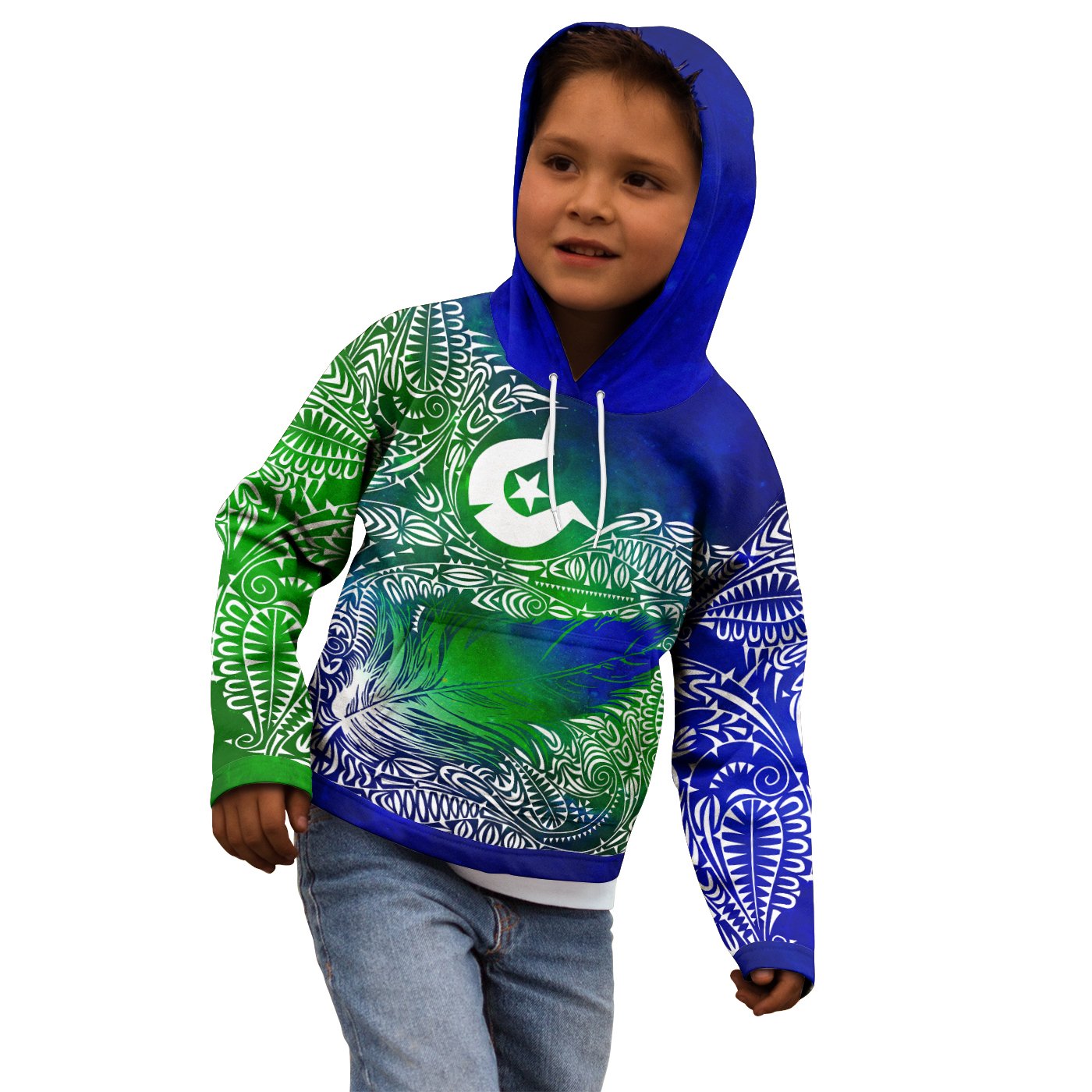 Torres Strait Islanders Kid Hoodie - Feather Torres Aether BN15T - Vibe Hoodie Shop