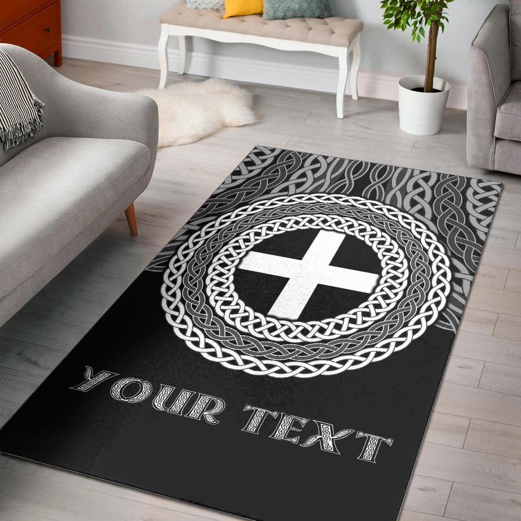 Cornwall Celtic Personalised Area Rug - Legend of Cornwall - Vibe Hoodie Shop