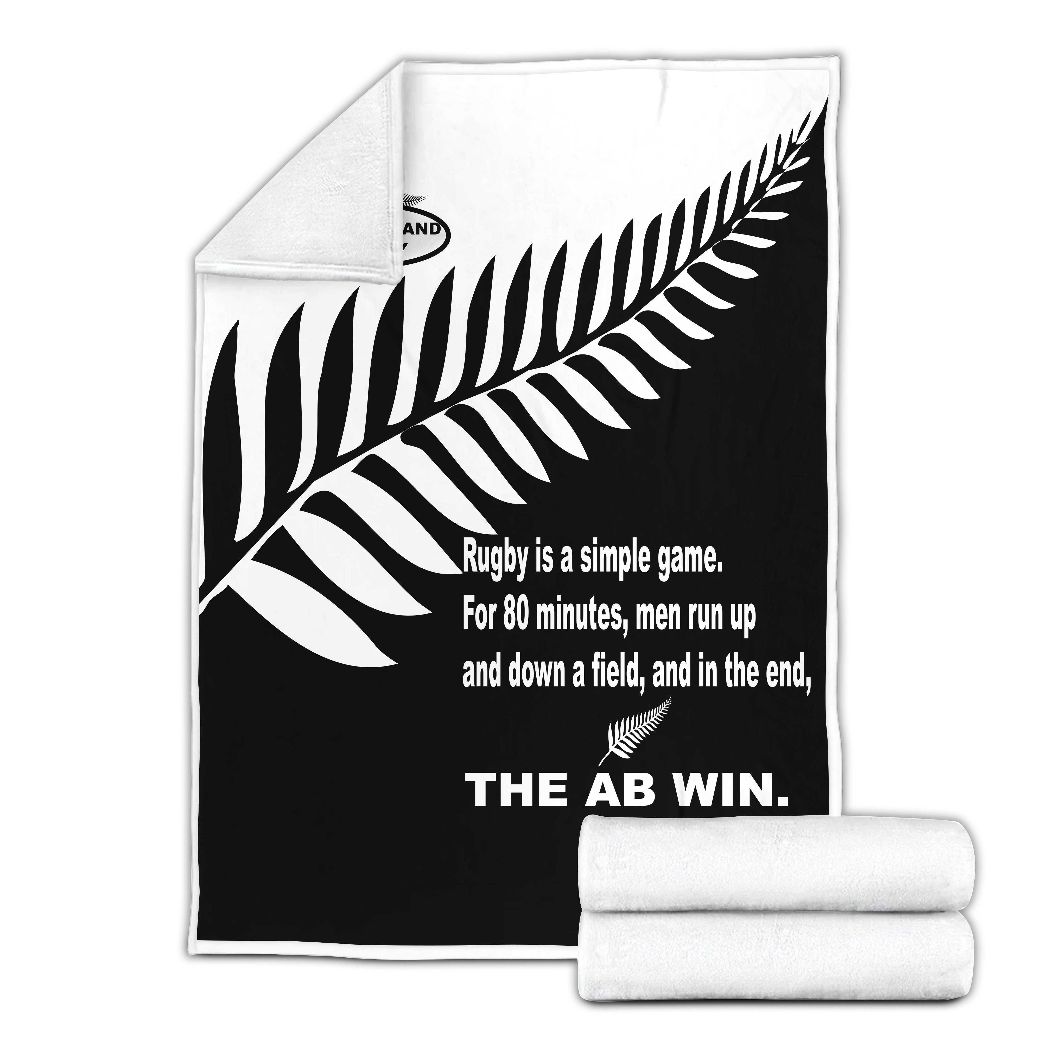 New Zealand Rugby Premium Blanket - The AB Win - LT20 - Vibe Hoodie Shop