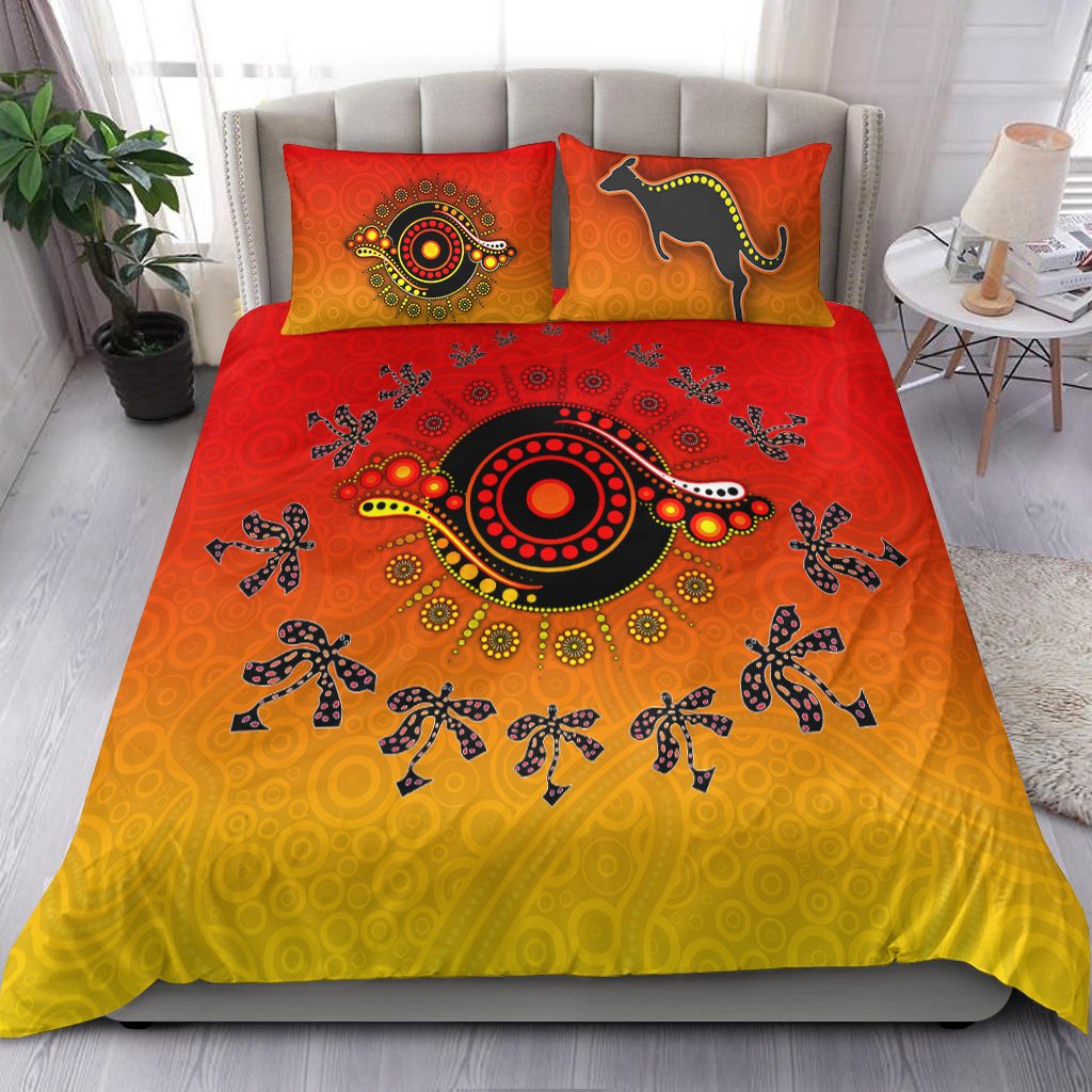 Aboriginal Bedding Set - Circle Pattern - Vibe Hoodie Shop