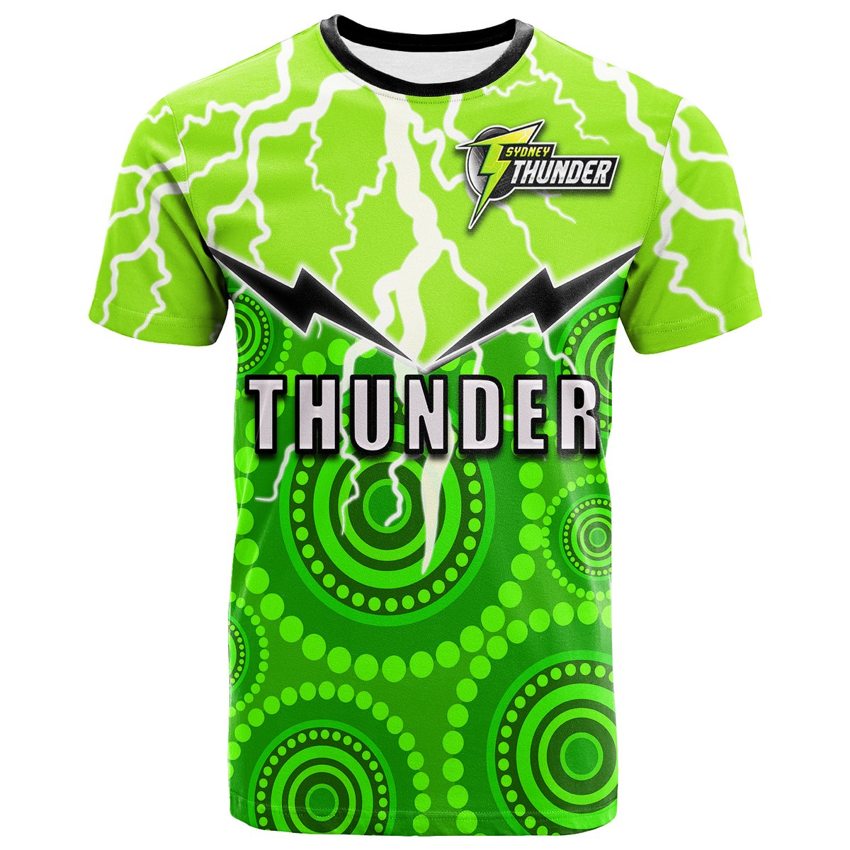 Sydney Thunder Cricket Aboriginal Thunder T shirt KID - LT20 - Vibe Hoodie Shop