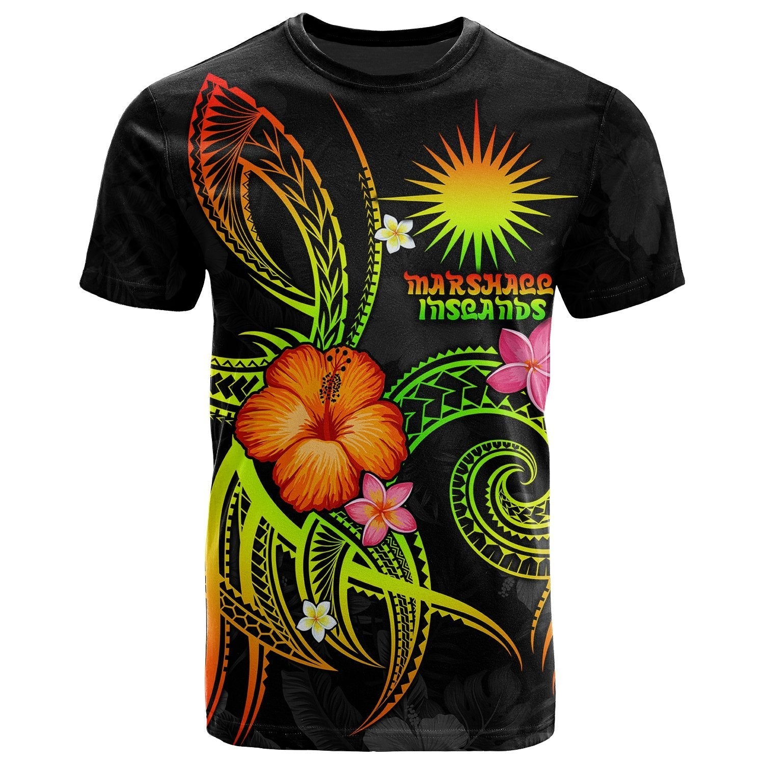 Marshall Islands Polynesian T shirt - Legend of Marshall Islands (Reggae) - Vibe Hoodie Shop