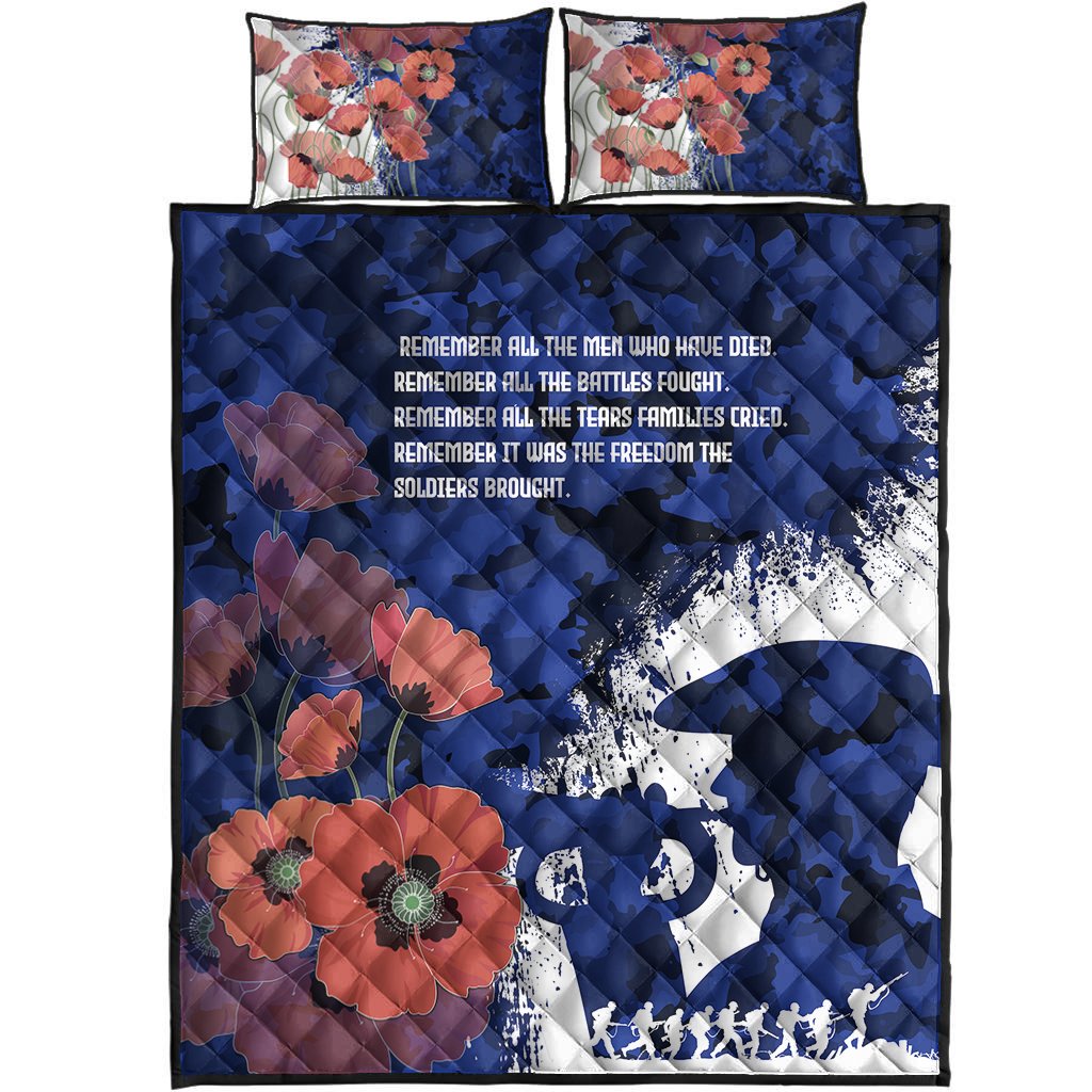 Custom ANZAC Quilt Bed Set - ANZAC Day 2021 - Vibe Hoodie Shop