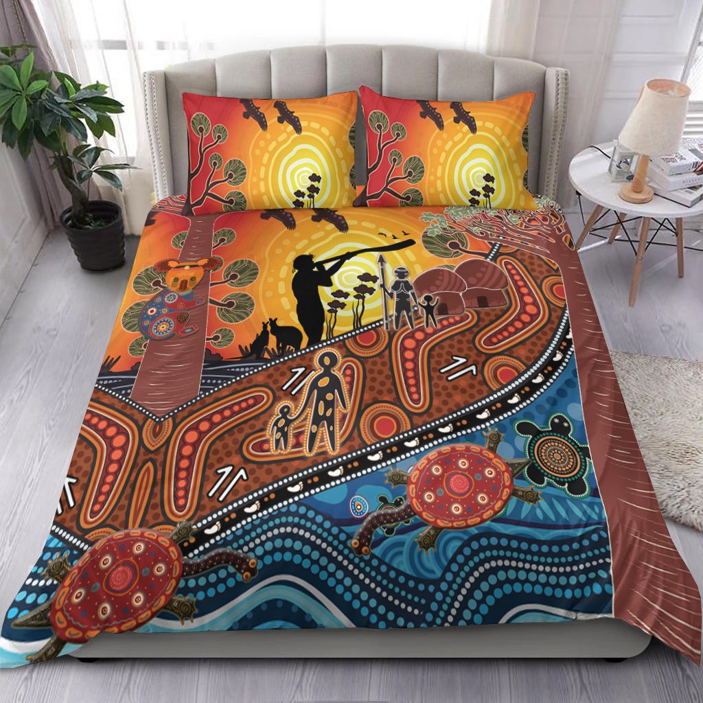 Aboriginal Bedding Set - Aboriginal Life - Vibe Hoodie Shop