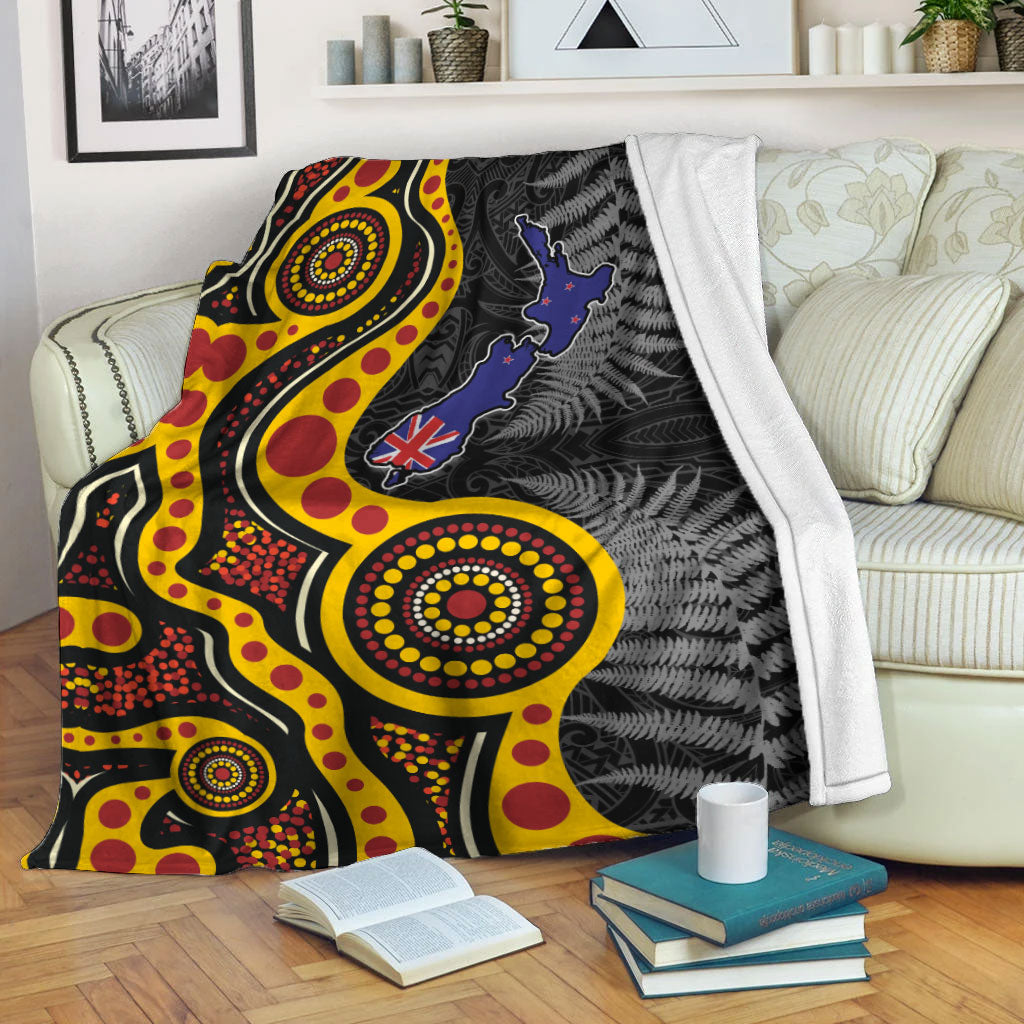 New Zealand Maori Combine Australia Aboriginal Blanket - - Vibe Hoodie Shop