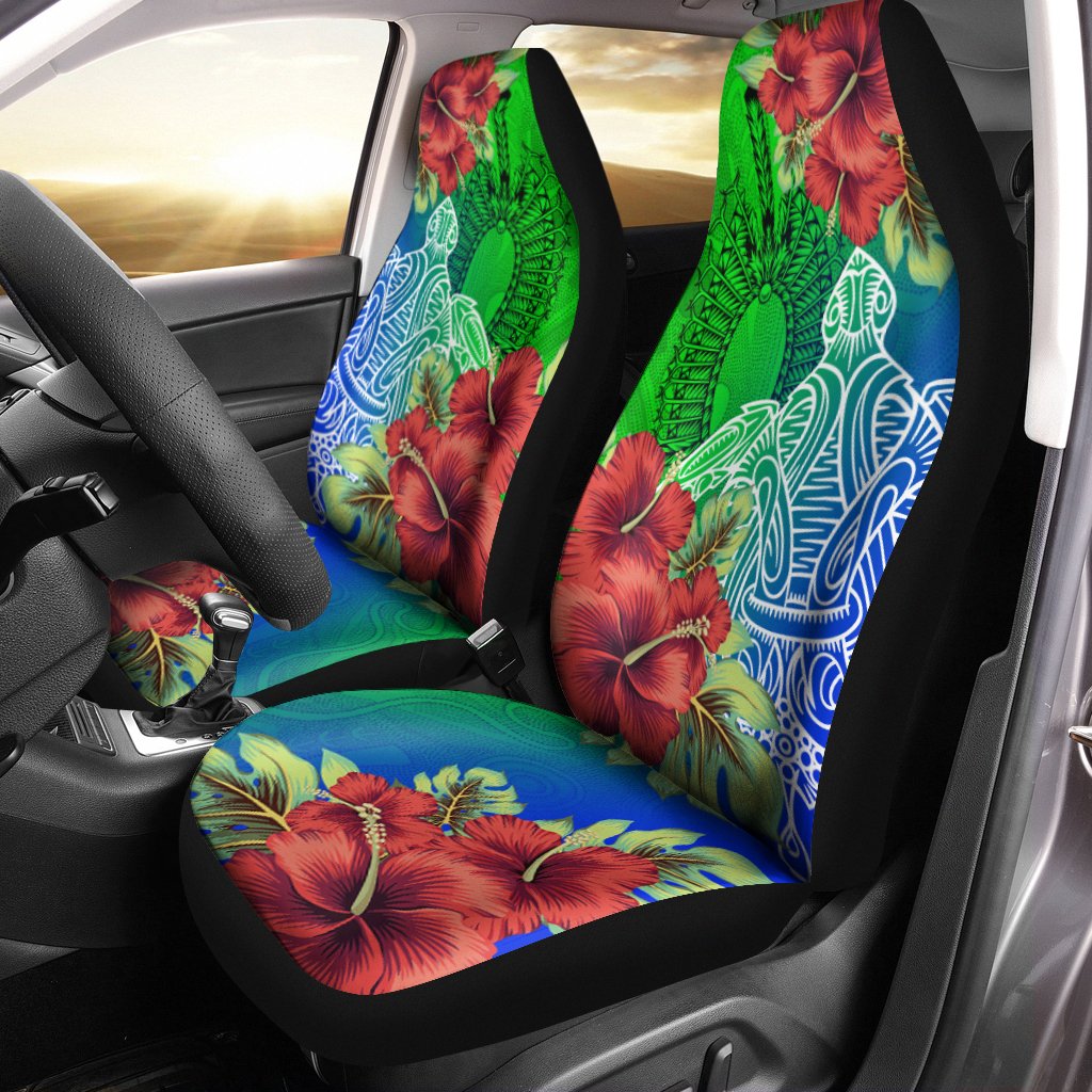 Torres Strait Islanders Car Seat Covers - Ocean Hibiscus - Vibe Hoodie Shop