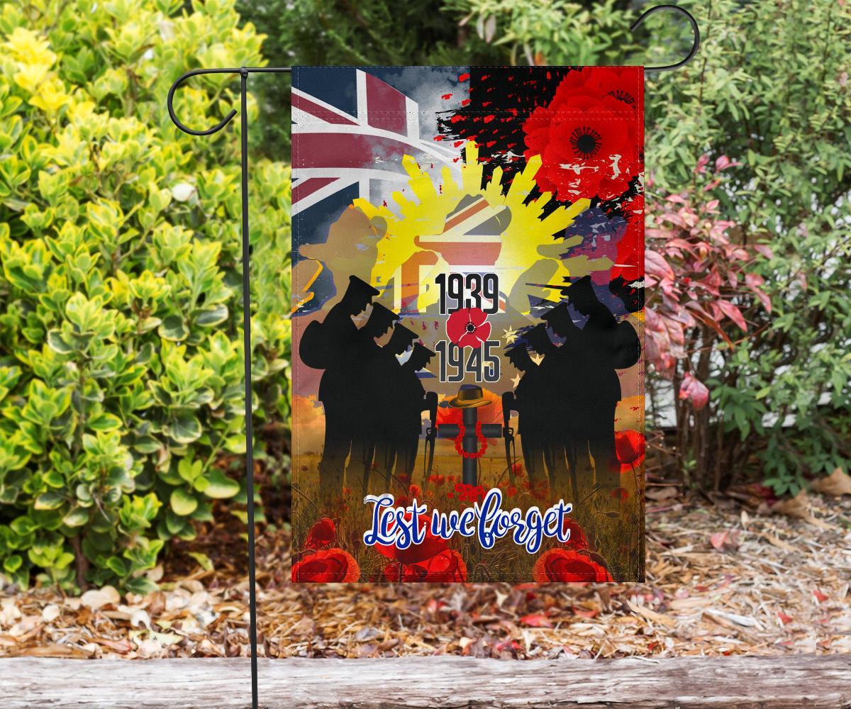 Flag - ANZAC Day 2021 World War II Commemoration 1939 - 1945 - Vibe Hoodie Shop