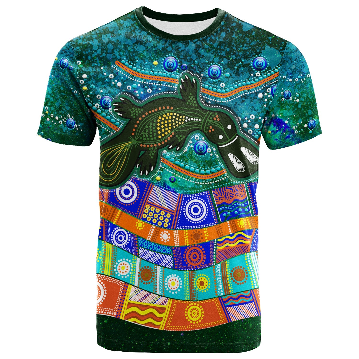 Aboriginal Platypus Painting T shirt - - Vibe Hoodie Shop