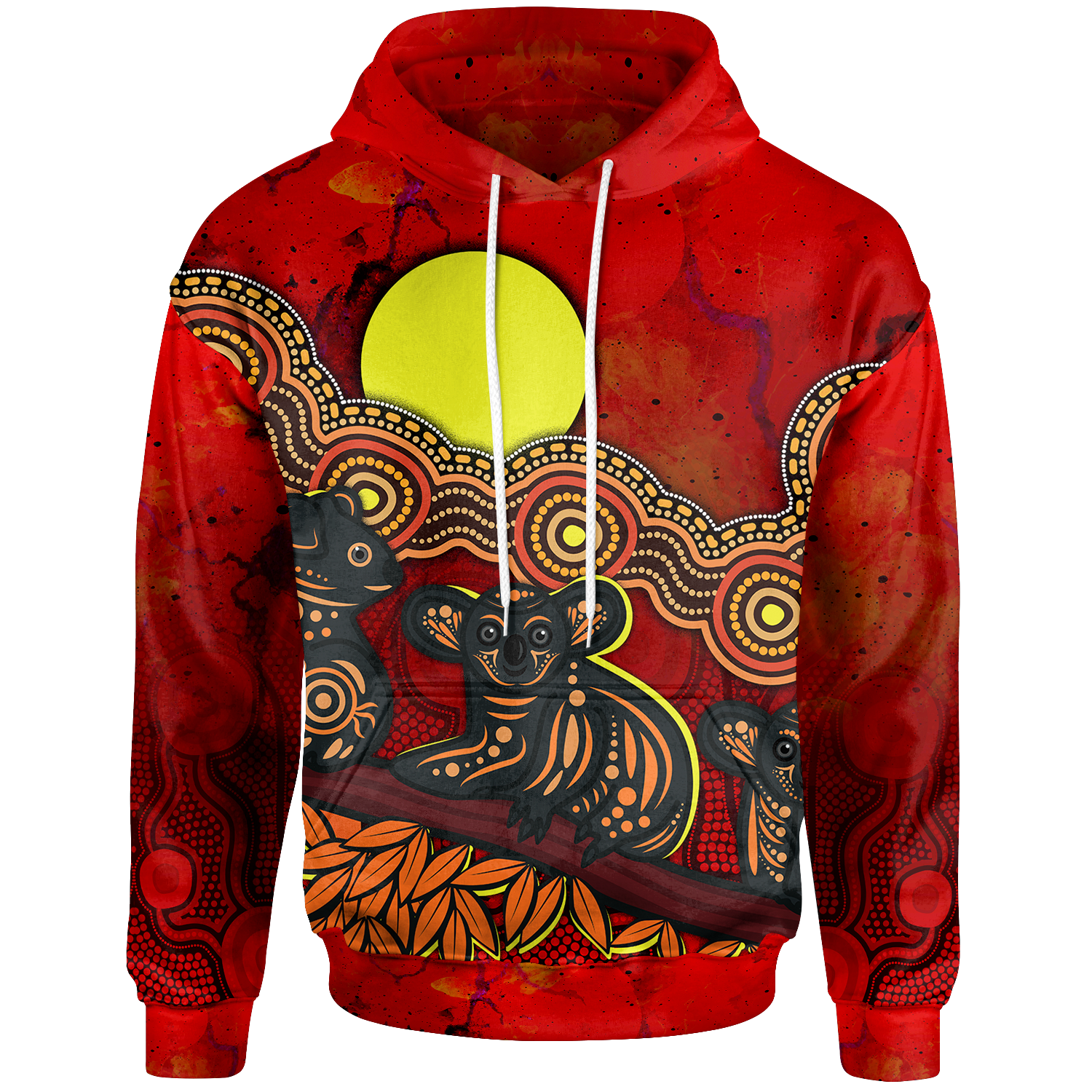 Aborignal Hoodie - Australian Indigenous Koala - Vibe Hoodie Shop