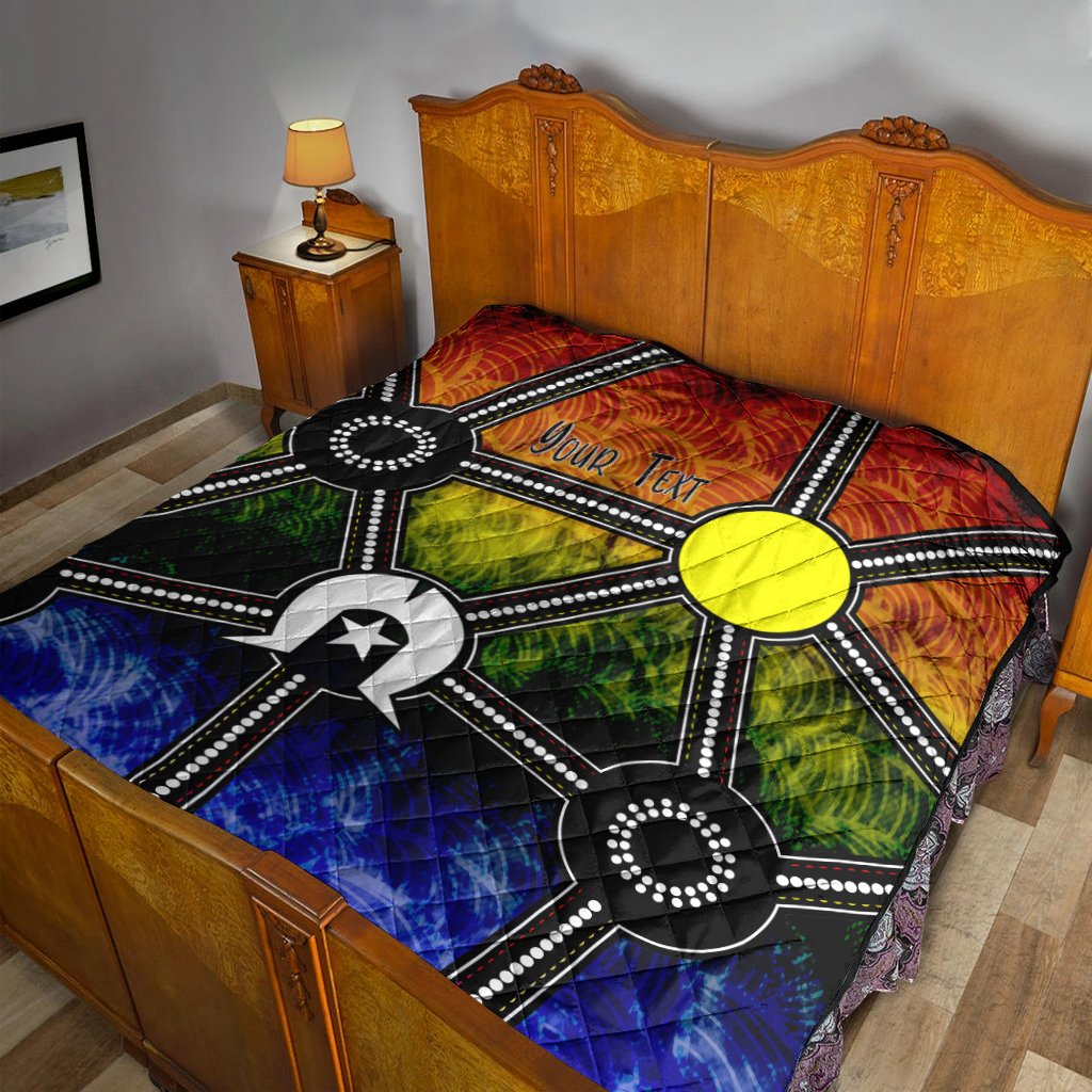 Custom NAIDOC Week 2021 Quilt, Aboriginal Geometric Style - Vibe Hoodie Shop