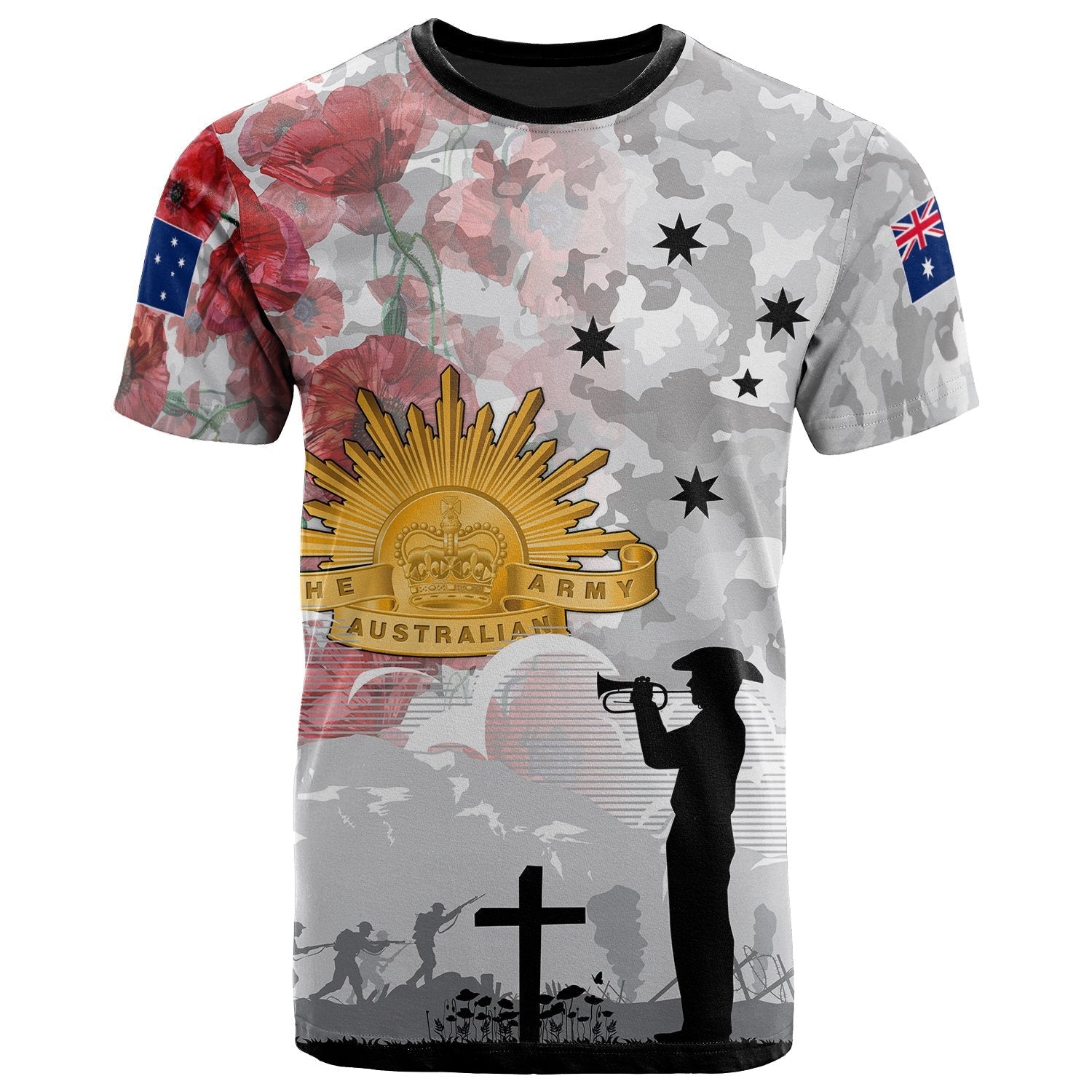 ANZAC T shirt - We Will Remember Them - Vibe Hoodie Shop