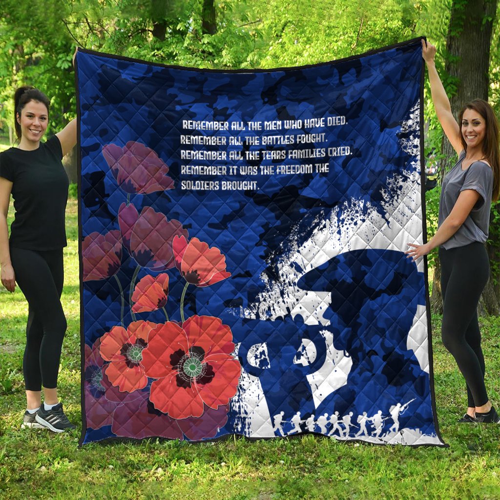 Custom ANZAC Premium Quilt - ANZAC Day 2021 - Vibe Hoodie Shop