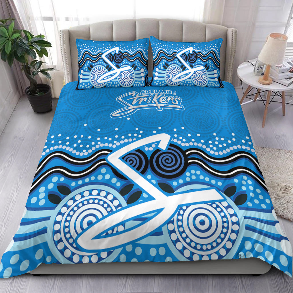 Adelaide Strikers Bedding Set - Aboriginal Style Of Dot - - Vibe Hoodie Shop