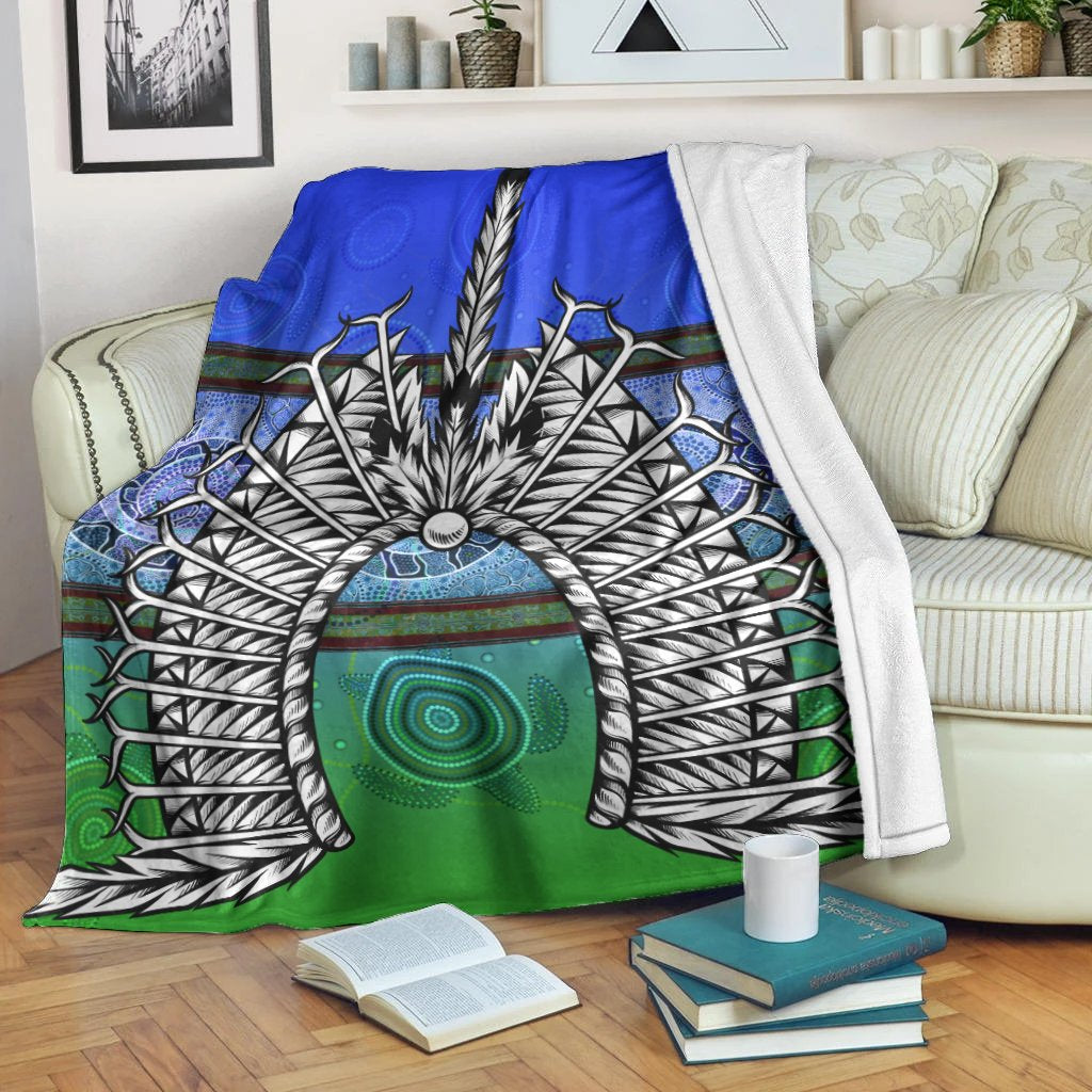 Blanket - Turtle With Dhari Mask Snake Patterns - - Vibe Hoodie Shop