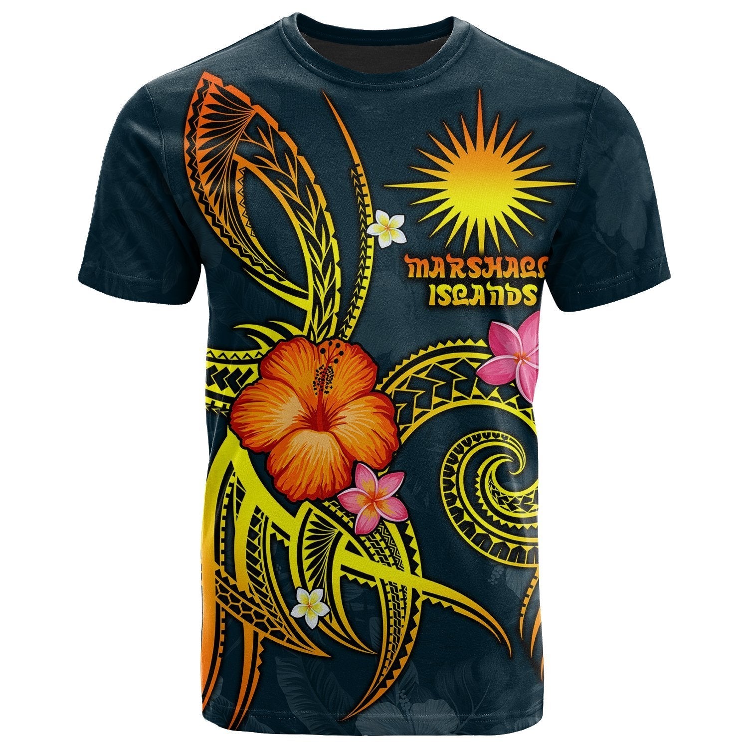 Marshall Islands Polynesian T shirt - Legend of Marshall Islands (Blue) - Vibe Hoodie Shop