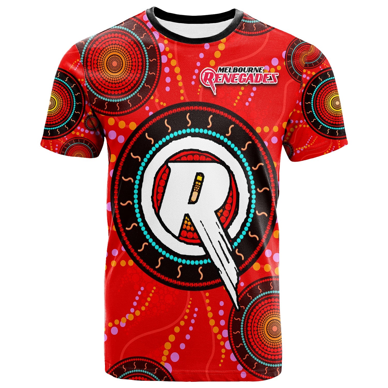 Melbourne Renegades Mix Aboriginal T shirt - LT20 - Vibe Hoodie Shop