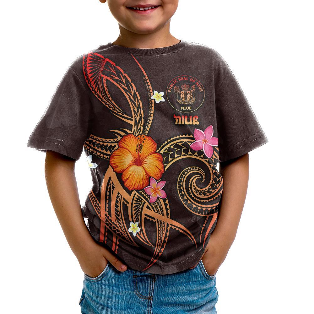 Niue Polynesian T shirt - Legend of Niue (Red) - Vibe Hoodie Shop