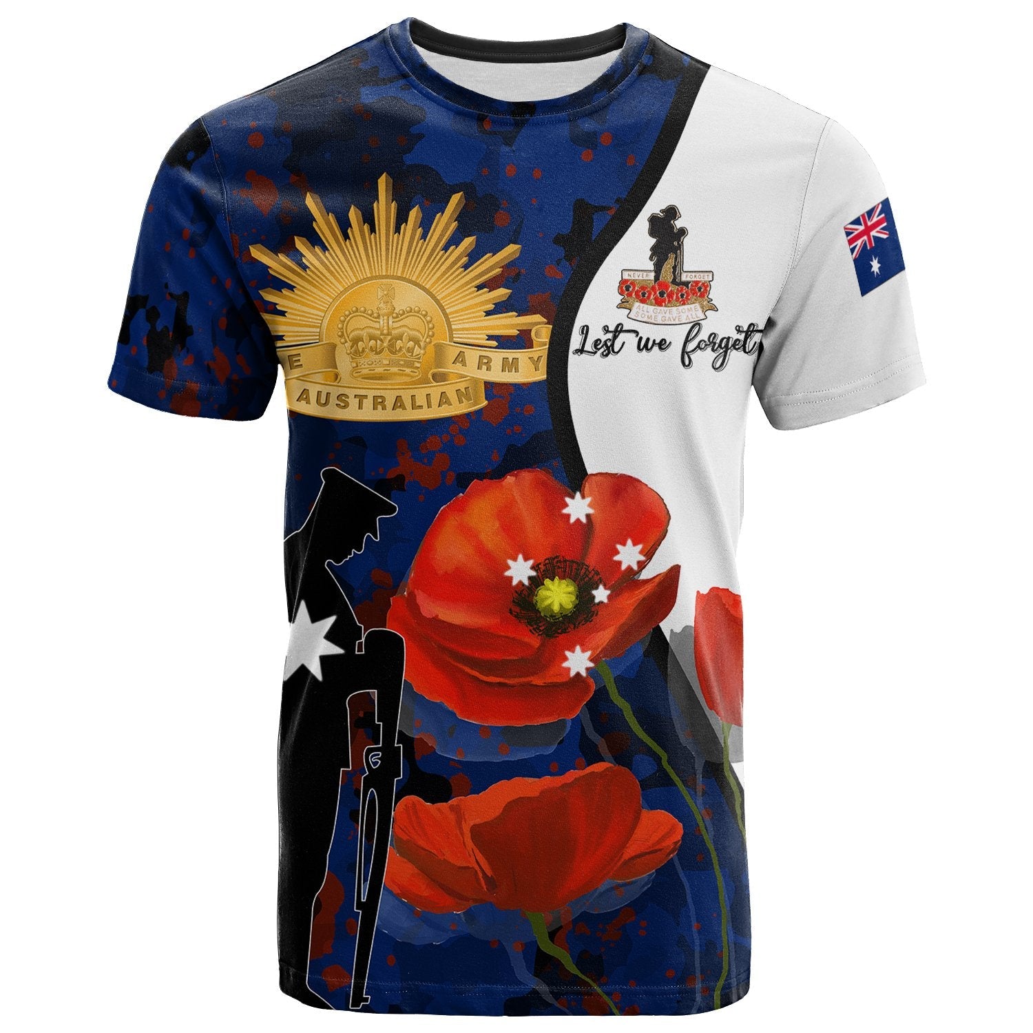 ANZAC Day T shirt - Lest we forget - Vibe Hoodie Shop
