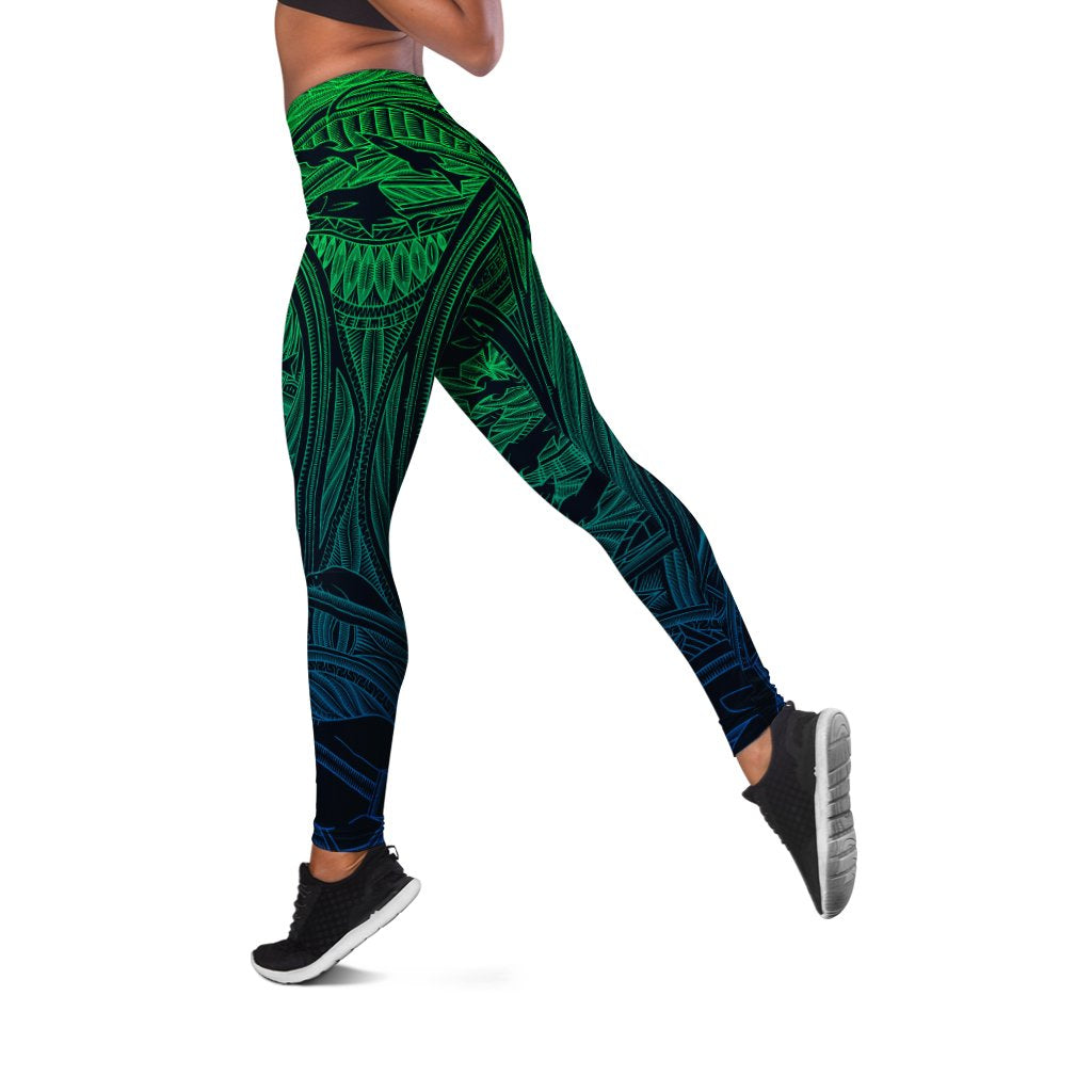 Torres Strait Islanders Leggings - Ocean Art - Vibe Hoodie Shop