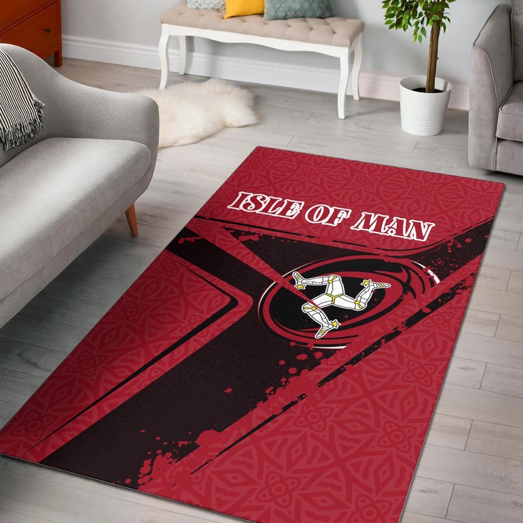 Isle Of Man Rugby Area Rug - Isle Of Man Rugby - Vibe Hoodie Shop