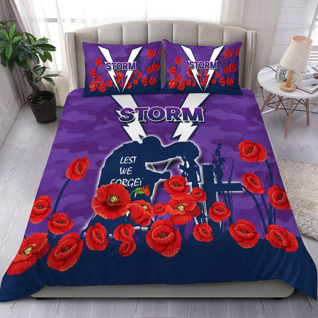 Melbourne Storm ANZAC Day Camo Bedding Set - - Vibe Hoodie Shop