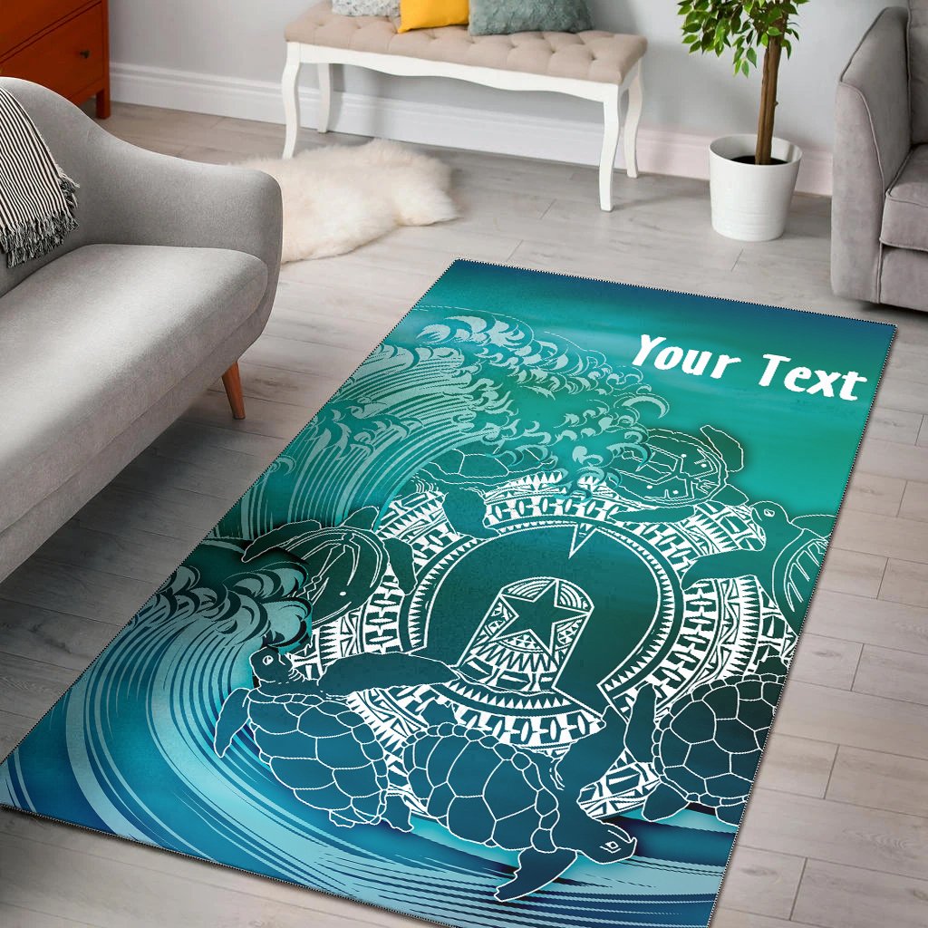 Custom Aboriginal Area Rug, Torres Strait Islands in Wave - Vibe Hoodie Shop