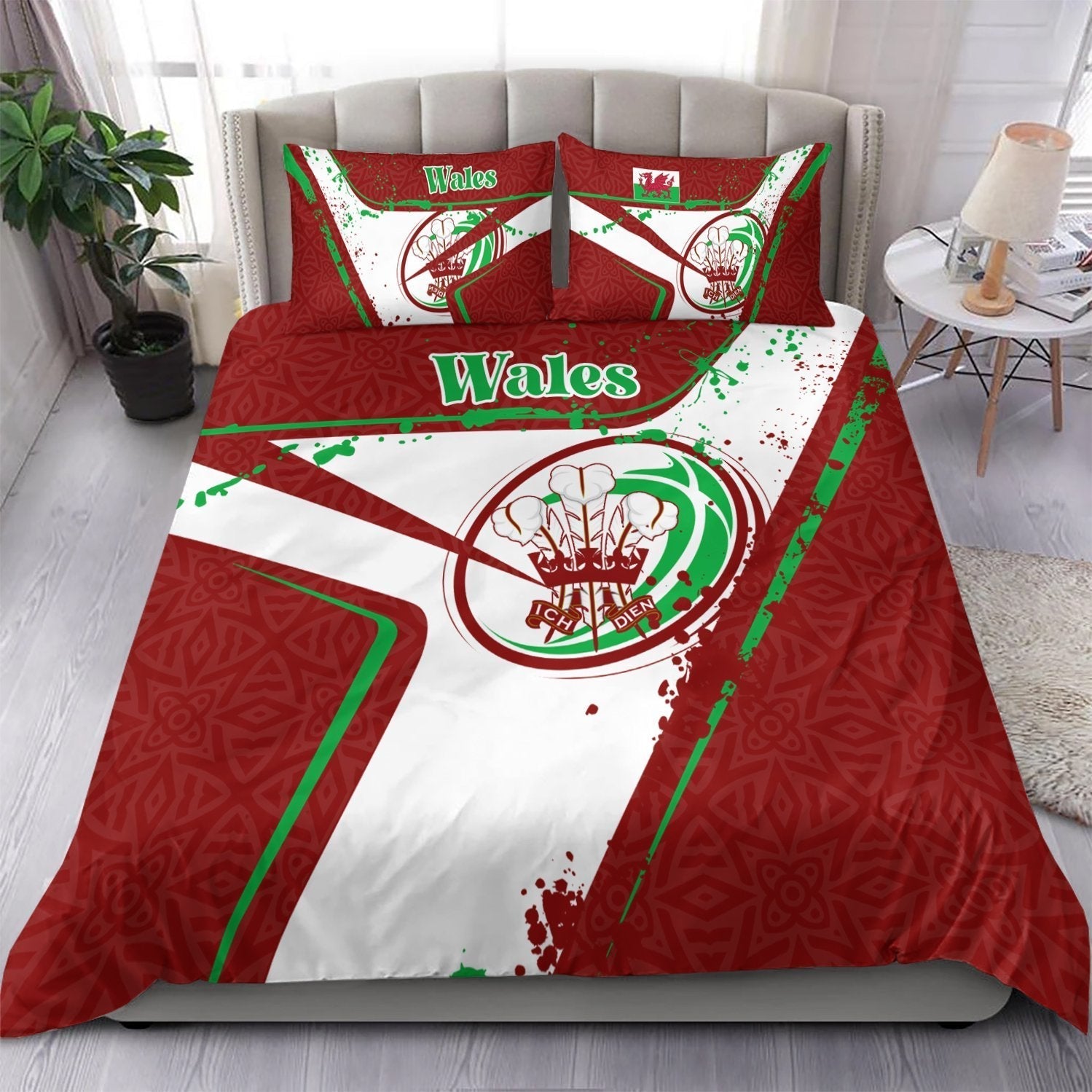 Wales Rugby Bedding Set - Welsh Rugby - Vibe Hoodie Shop
